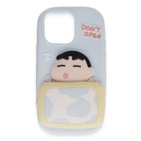 Newface iPhone 15 Kılıf Poky Karakter Silikon Kapak - Desen 3