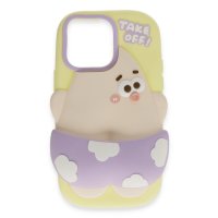 Newface iPhone 15 Kılıf Poky Karakter Silikon Kapak - Desen 5