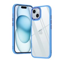 Newface iPhone 15 Kılıf Power Silikon - Mavi