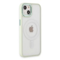 Newface iPhone 15 Kılıf Room Magneticsafe Silikon - Su Yeşili