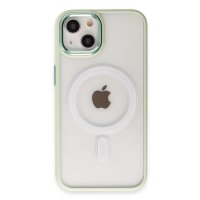 Newface iPhone 15 Kılıf Room Magneticsafe Silikon - Su Yeşili