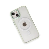 Newface iPhone 15 Kılıf Room Magneticsafe Silikon - Su Yeşili