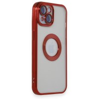 Newface iPhone 15 Kılıf Slot Silikon - Kırmızı