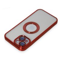 Newface iPhone 15 Kılıf Slot Silikon - Kırmızı