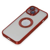 Newface iPhone 15 Kılıf Slot Silikon - Kırmızı