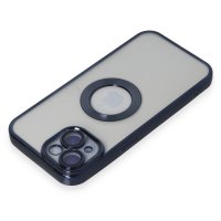 Newface iPhone 15 Kılıf Slot Silikon - Lacivert