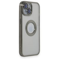 Newface iPhone 15 Kılıf Slot Silikon - Titan Gri
