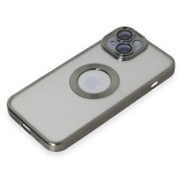 Newface iPhone 15 Kılıf Slot Silikon - Titan Gri