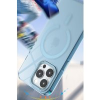 Newface iPhone 15 Kılıf Troy Magsafe Kapak - Mavi