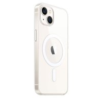 Newface iPhone 15 Plus Kılıf Magneticsafe Şeffaf Silikon - Şeffaf