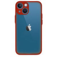 Newface iPhone 15 Plus Kılıf Montreal Silikon Kapak - Kırmızı