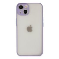 Newface iPhone 15 Plus Kılıf Montreal Silikon Kapak - Mor
