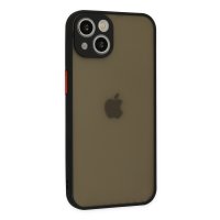 Newface iPhone 15 Plus Kılıf Montreal Silikon Kapak - Siyah