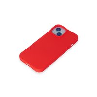 Newface iPhone 15 Plus Kılıf Nano içi Kadife Silikon - Kırmızı