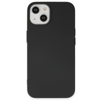Newface iPhone 15 Plus Kılıf Nano içi Kadife  Silikon - Siyah