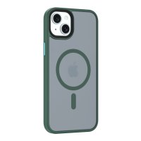 Newface iPhone 15 Plus Kılıf Trex Magneticsafe Kapak - Koyu Yeşil