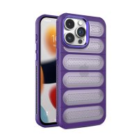 Newface iPhone 15 Pro Kılıf Airmax Silikon Kapak - Derin Mor