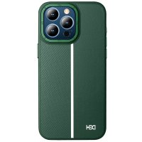 HDD iPhone 15 Pro Kılıf HBC-155 Lizbon Kapak - Koyu Yeşil