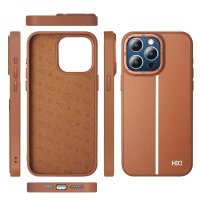 HDD iPhone 15 Pro Kılıf HBC-155 Lizbon Kapak - Koyu Yeşil