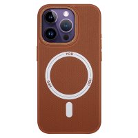 HDD iPhone 15 Pro Kılıf HBC-157 Granada Magneticsafe Kapak - Kahverengi