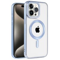 Newface iPhone 15 Pro Kılıf Kronos Magsafe Kapak - Sierra Blue