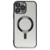 Newface iPhone 15 Pro Kılıf Kross Magneticsafe Kapak - Siyah