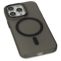 Newface iPhone 15 Pro Kılıf Lodos Magneticsafe Mat Kapak - Siyah