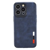 Newface iPhone 15 Pro Kılıf Loop Deri Silikon - Lacivert