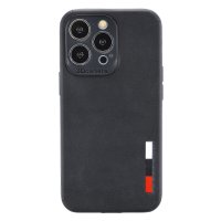 Newface iPhone 15 Pro Kılıf Loop Deri Silikon - Siyah