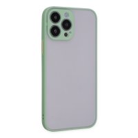 Newface iPhone 15 Pro Kılıf Montreal Silikon Kapak - Açık Yeşil