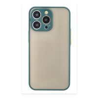 Newface iPhone 15 Pro Kılıf Montreal Silikon Kapak - Yeşil