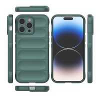 Newface iPhone 15 Pro Kılıf Optimum Silikon - Koyu Yeşil