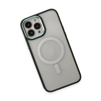 Newface iPhone 15 Pro Kılıf Room Magneticsafe Silikon - Köknar Yeşili