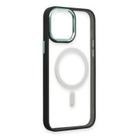 Newface iPhone 15 Pro Kılıf Room Magneticsafe Silikon - Köknar Yeşili