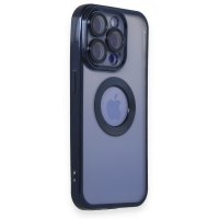 Newface iPhone 15 Pro Kılıf Slot Silikon - Lacivert