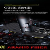 Joko iPhone 15 Pro Max Kılıf Aramid 600D Kevlar Karbon Fiber Magsafe Kapak - Sarı