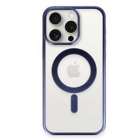 Newface iPhone 15 Pro Max Kılıf Erozi Magsafe Kapak - Lacivert