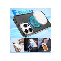 Newface iPhone 15 Pro Max Kılıf Glow Magsafe Kapak - Turuncu