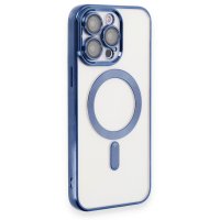 Newface iPhone 15 Pro Max Kılıf Kross Magneticsafe Kapak - Lacivert