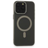 Newface iPhone 15 Pro Max Kılıf Lodos Magneticsafe Mat Kapak - Titan Gri
