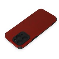 Newface iPhone 15 Pro Max Kılıf Loop Deri Silikon - Kırmızı