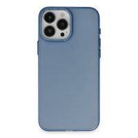 Newface iPhone 15 Pro Max Kılıf Modos Metal Kapak - Mavi