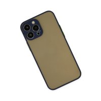 Newface iPhone 15 Pro Max Kılıf Montreal Silikon Kapak - Lacivert