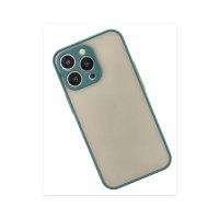 Newface iPhone 15 Pro Max Kılıf Montreal Silikon Kapak - Yeşil