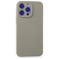 Newface iPhone 15 Pro Max Kılıf Nano içi Kadife  Silikon - Titan Gri