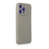 Newface iPhone 15 Pro Max Kılıf Nano içi Kadife Silikon - Titan Gri