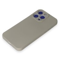 Newface iPhone 15 Pro Max Kılıf Nano içi Kadife Silikon - Titan Gri