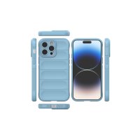 Newface iPhone 15 Pro Max Kılıf Optimum Silikon - Sky Blue
