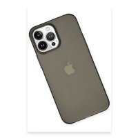 Newface iPhone 15 Pro Max Kılıf Pc Sert Şeffaf Kapak - Siyah