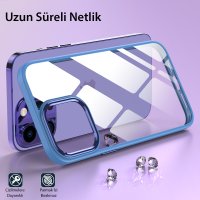 Newface iPhone 15 Pro Max Kılıf Power Silikon - Mavi